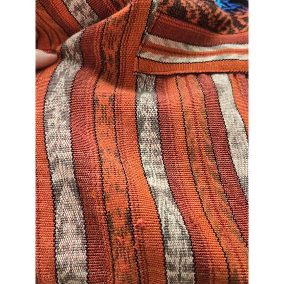 VINTAGE Women's Guatemalan Huipil Tapestry Floral Overalls Jumpsuit M Hippie - Picture 12 of 15